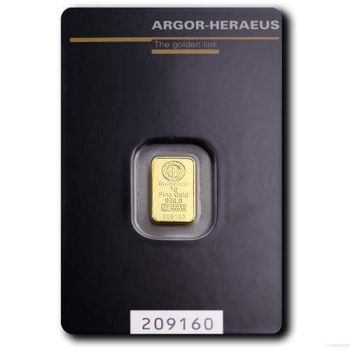 Argor-Heraeus zlatna pločica 1 gram
