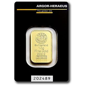 Argor-Heraeus zlatna pločica 10 grama