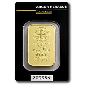 Argor-Heraeus zlatna poluga 20g