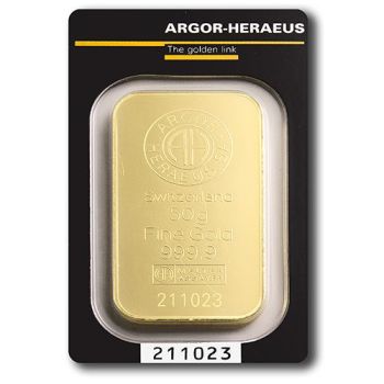 Argor-Heraeus zlatna poluga 50g