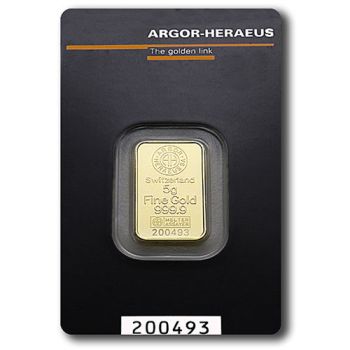 Argor-Heraeus zlatna pločica 5 grama