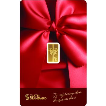 Zlatna pločica za poklon  2g Zlatni Standard