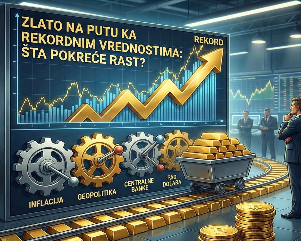Zlato na putu ka rekordnim vrednostima: Šta pokreće rast?